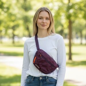 Outdoor Products Marilyn Waist Pack Crossbody Fanny Bag Adjustable Strap Purple